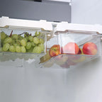 Kitchen Storage Box Fruit Vegetable Preservation Organizer Transparent Egg Container Under-Shelf Refrigerator Drawer