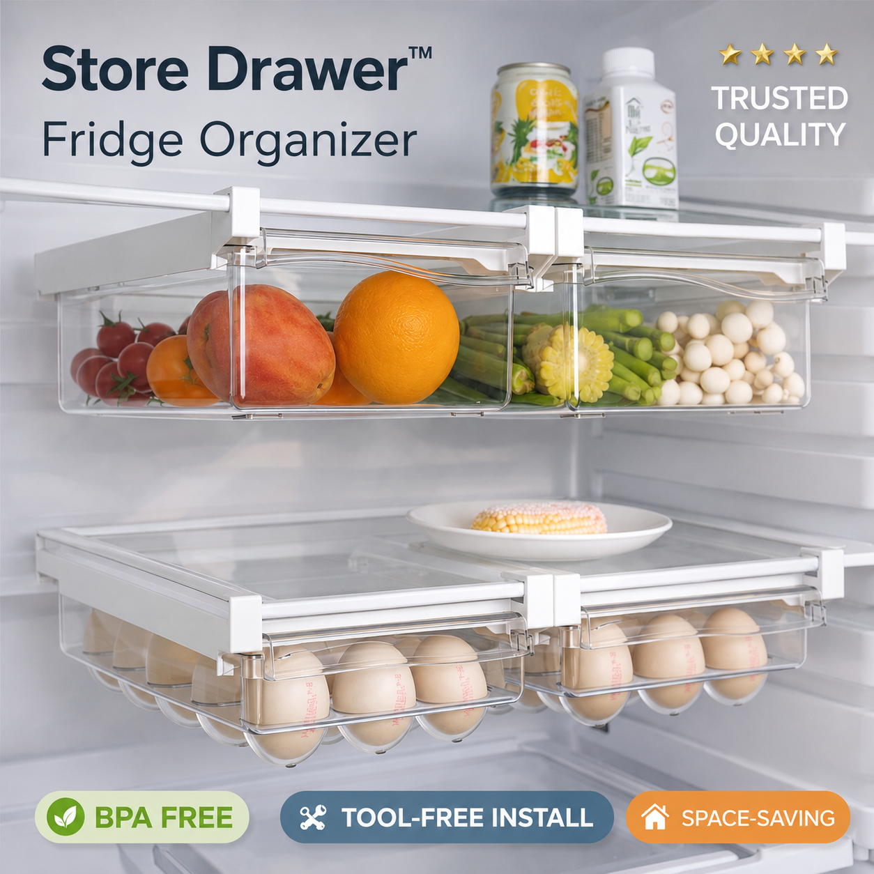 Store Drawer™Fridge Organizer
